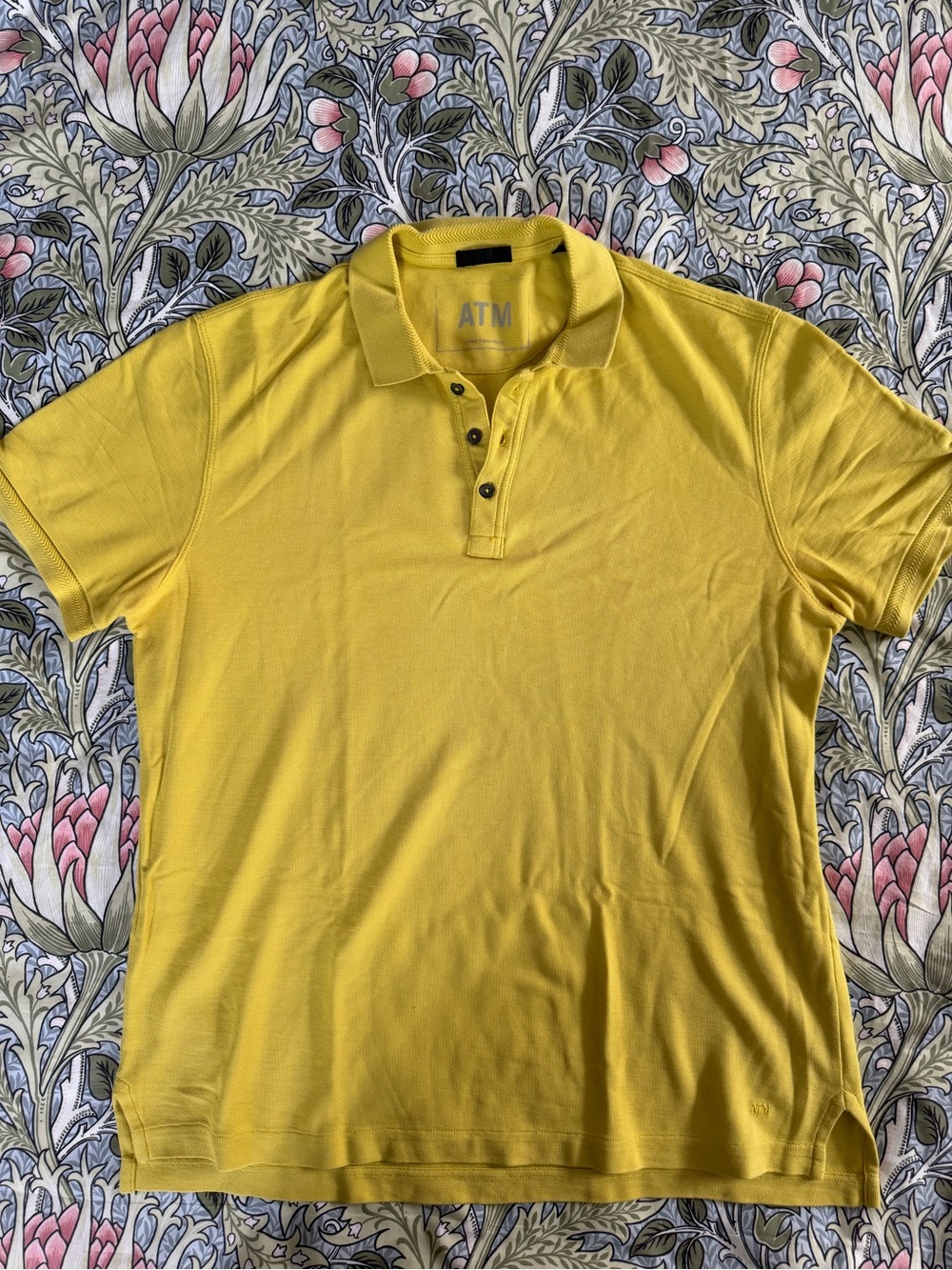 ATM Anthony Thomas Melillo Bright Yellow Men's Polo Shirt